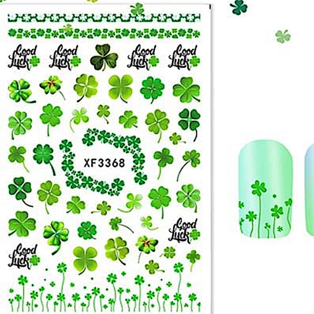 💌 BO/GO$6 Clover St.Patrick’s Day Nail Stickers